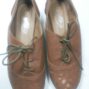Brown loafers